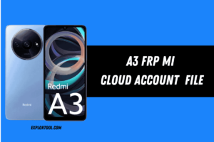 Redmi A3 FRP Mi Account Removal File