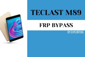 How to Remove Google FRP Lock on Teclast M89 Running Android 7.0